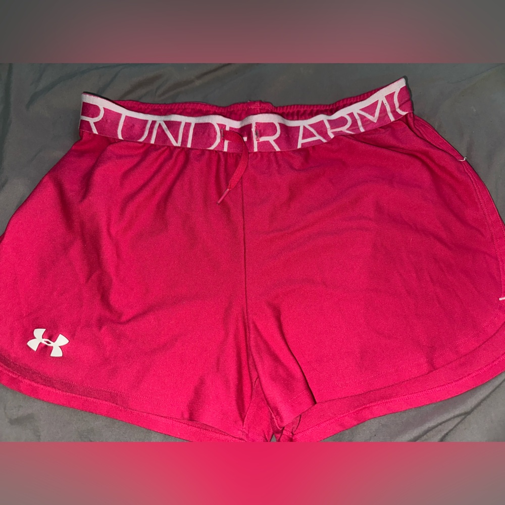 Under Armour Women's Magenta Athletic Shorts